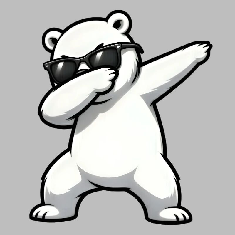Dabbing Eisbär