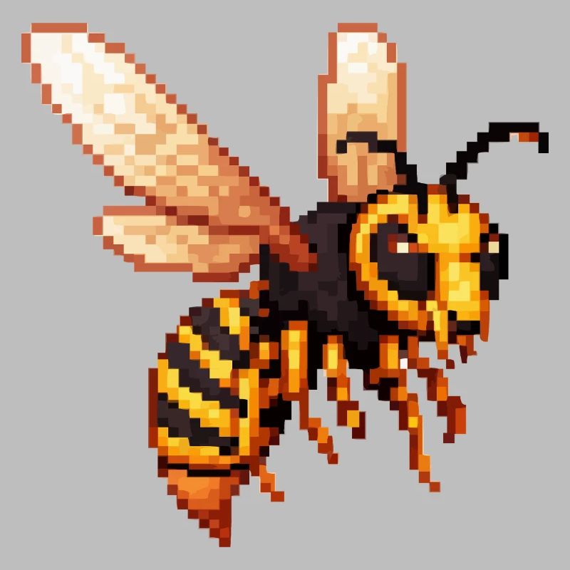 Pixel Hornet Bee