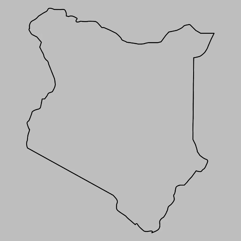 Kenya map outline