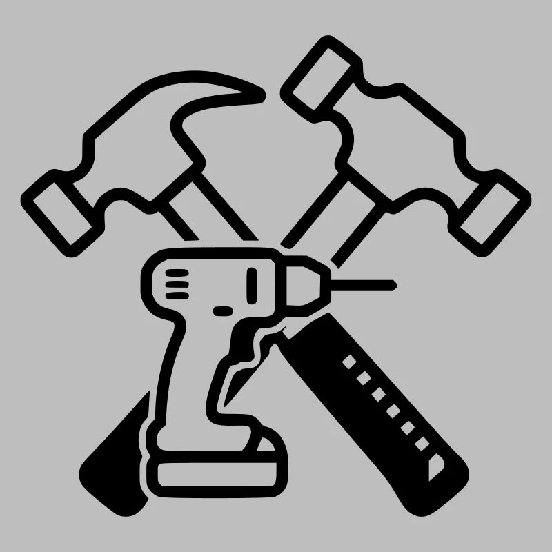Tool Hammers Drills Outline