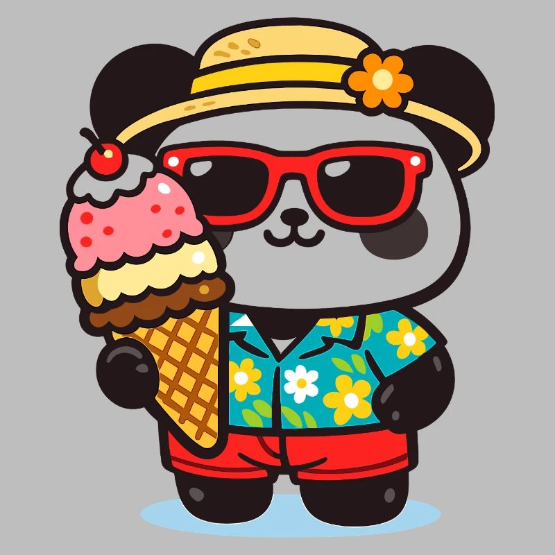 Panda Surf avec Glace