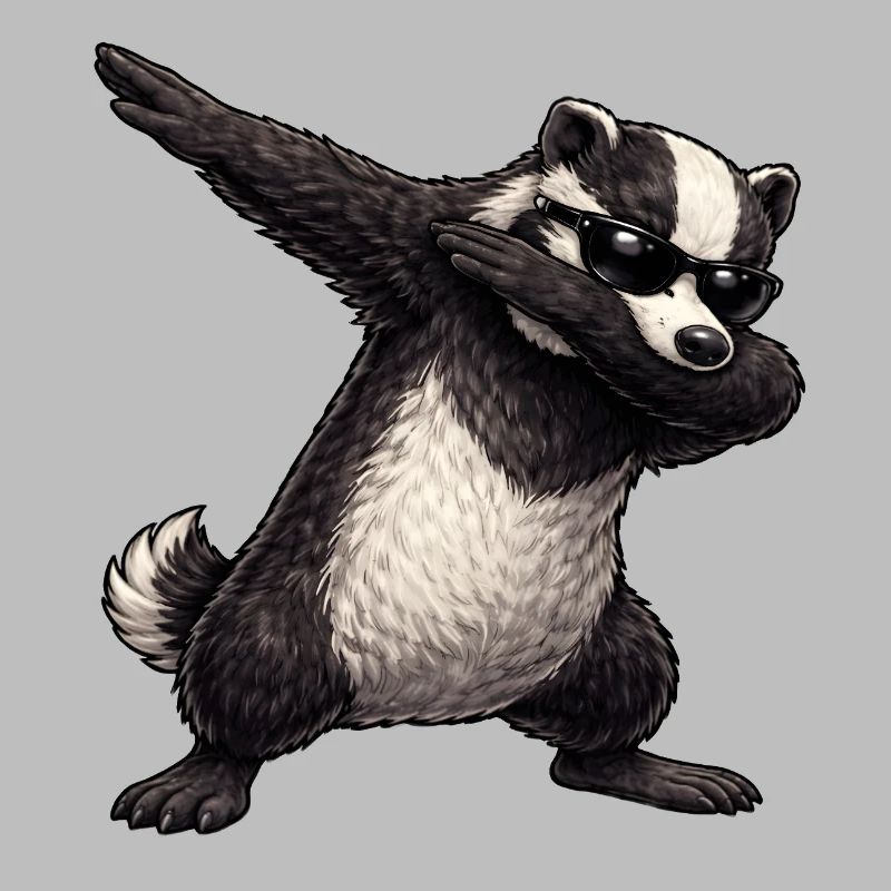 Dabbing Badger