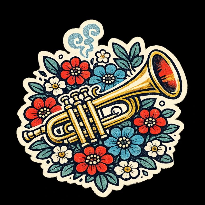 Explosion florale de trompette