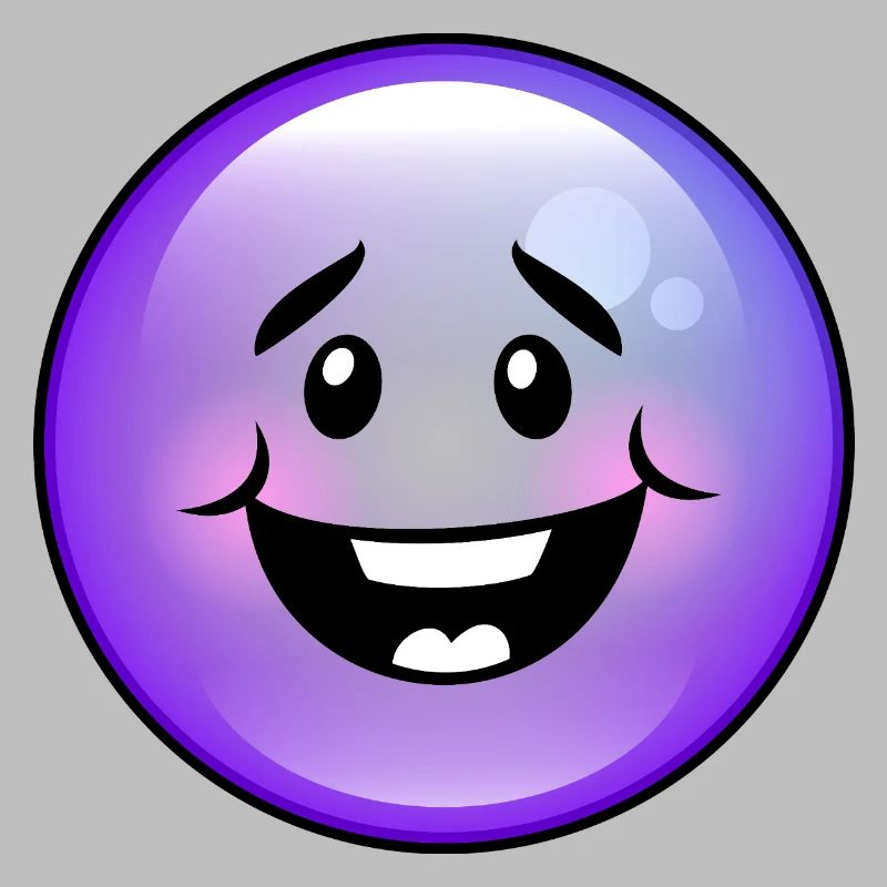Bulle violette mignonne