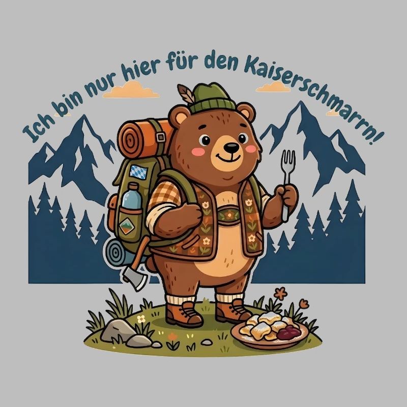 Kaiserschmarrn Wanderbär - Lustiges Wandershirt