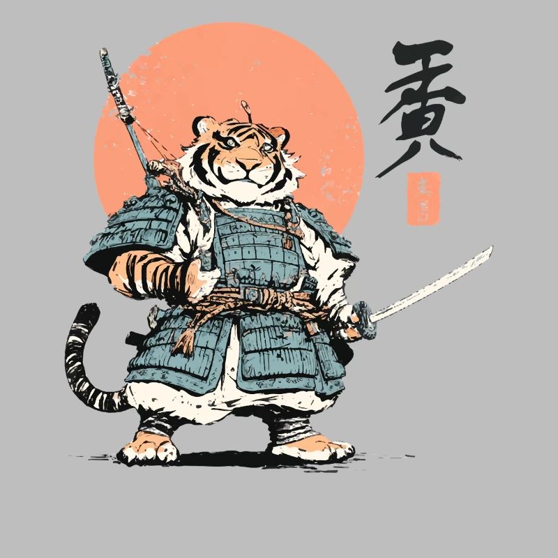 Tiger Samurai Armor Katana