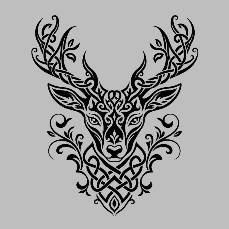 Celtic Deer Head Knot Pattern