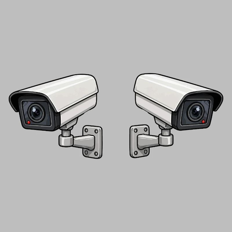 Art de surveillance à double caméra