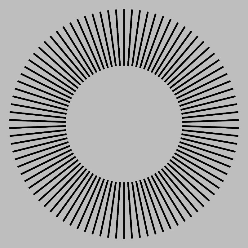 Conception de la composition des cercles de lignes