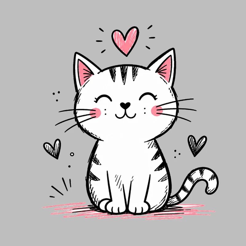 Cute Doodle Cat