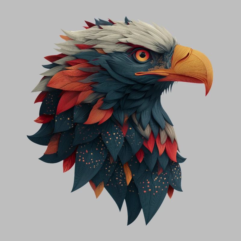 Powerful Eagle Head, Strong, Determined Gift