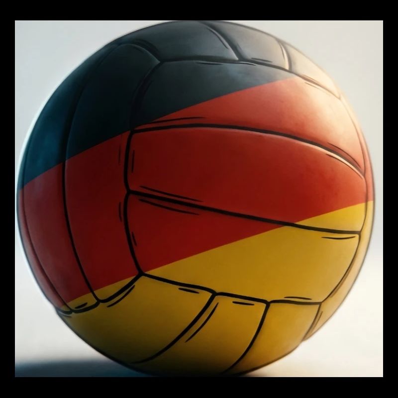 Illustration du bal du drapeau allemand