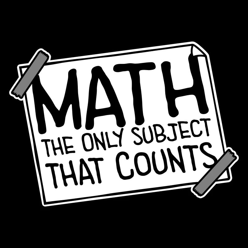 Math The Only Subject That Counts Nerd Mathe Logo