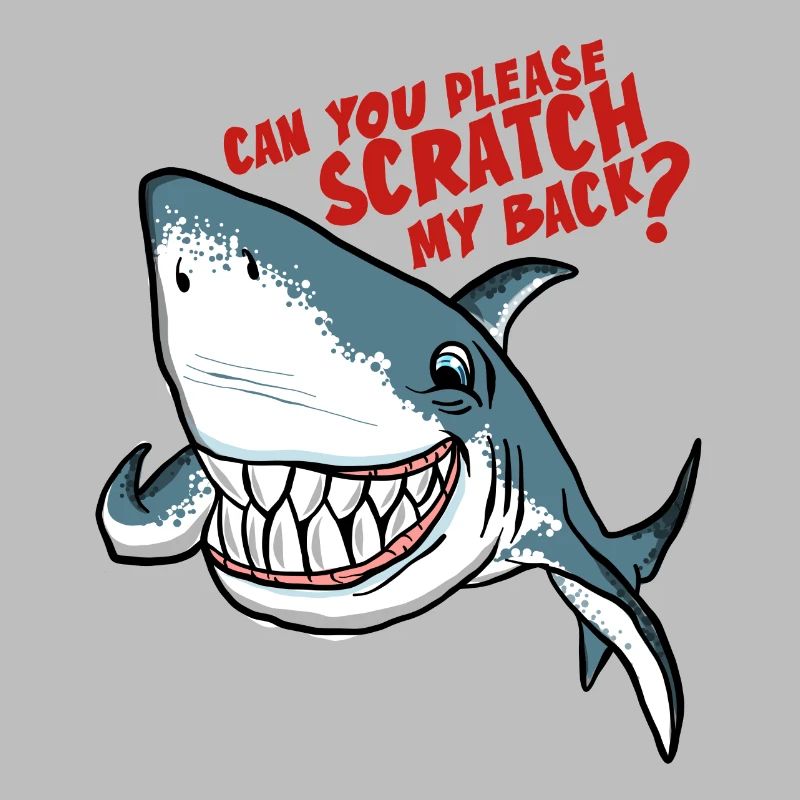 Great White Shark Scratch My Back