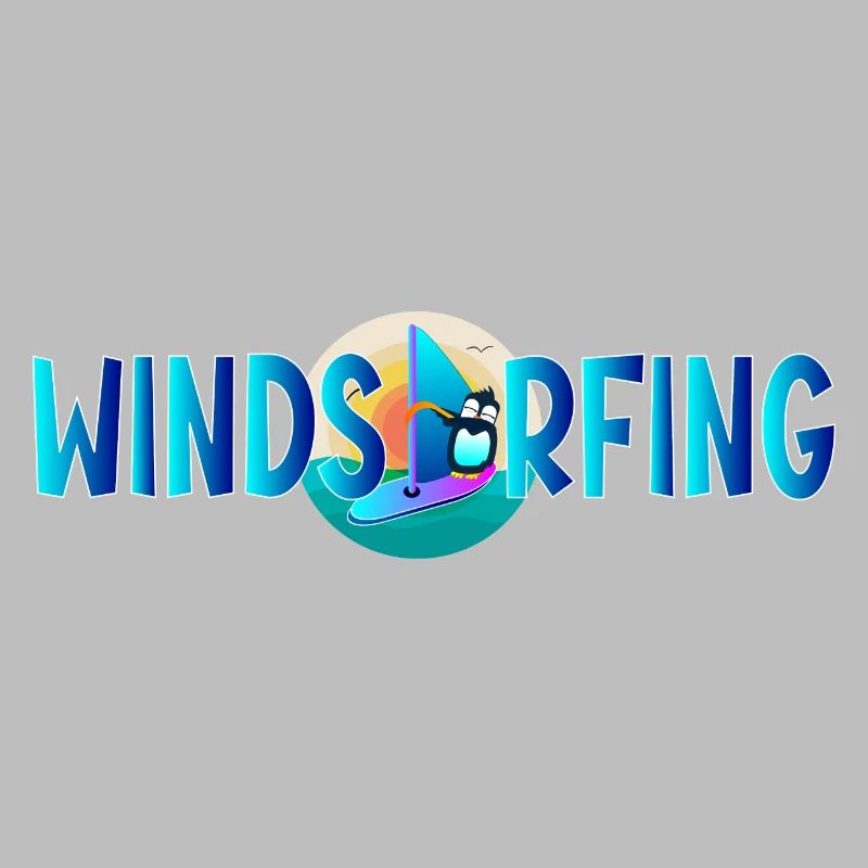Windsurfing Penguin