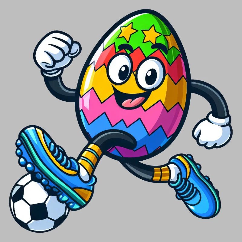 Easter Egg Easter Egg Soccer Soccer Player