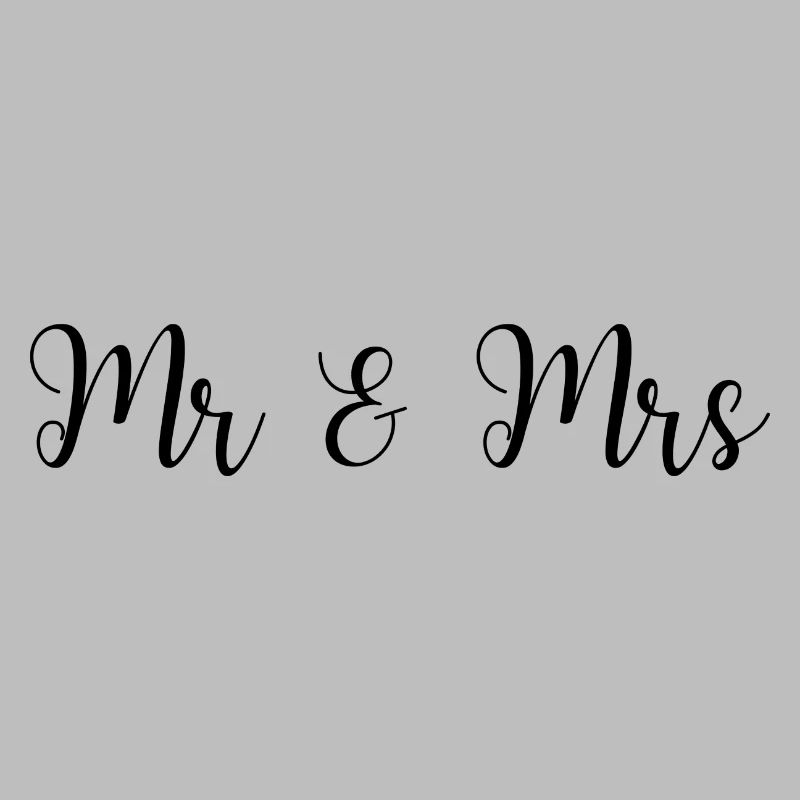 Mr & Mrs Wedding Design