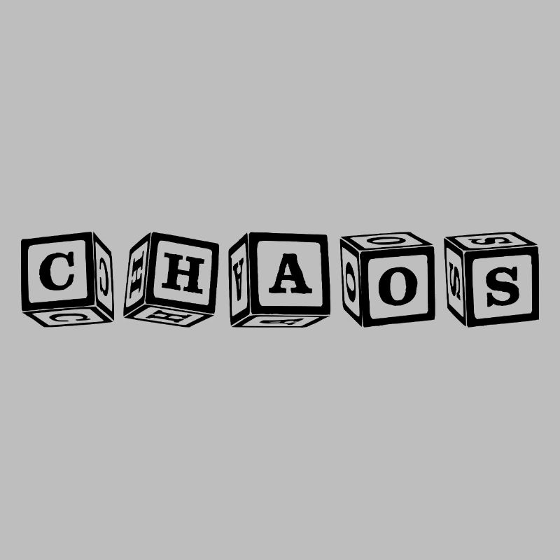 Chaos – Conception de lettres cubiques 3D attrayante