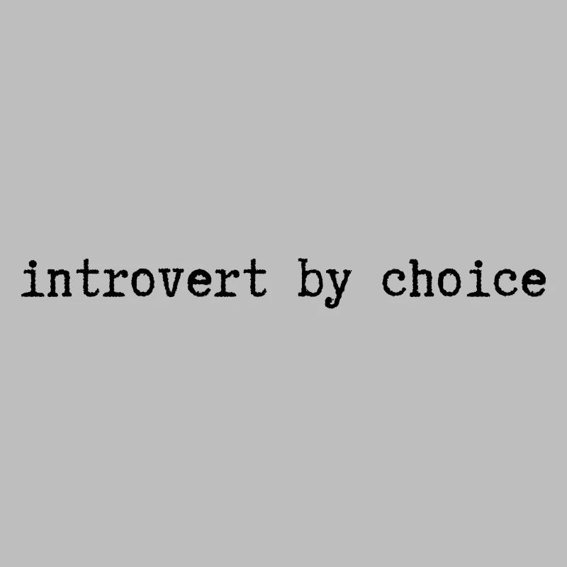 Introverti par choix
