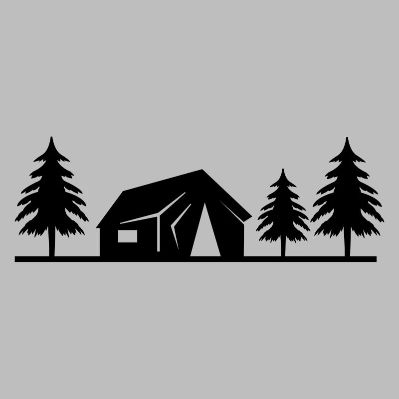 cabaña en el bosque