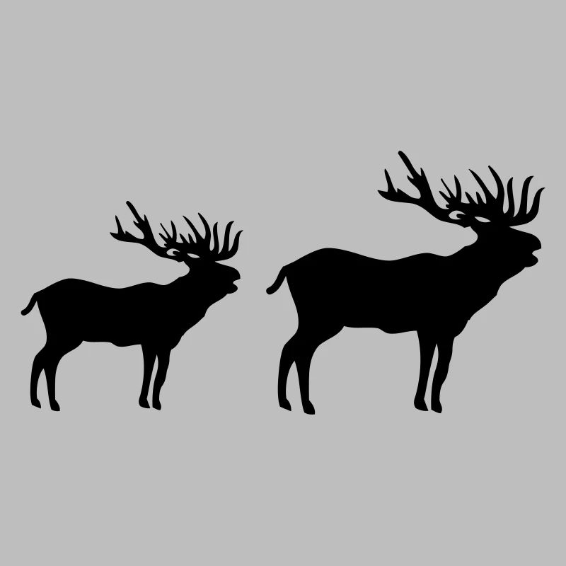 Silhouette de cerf
