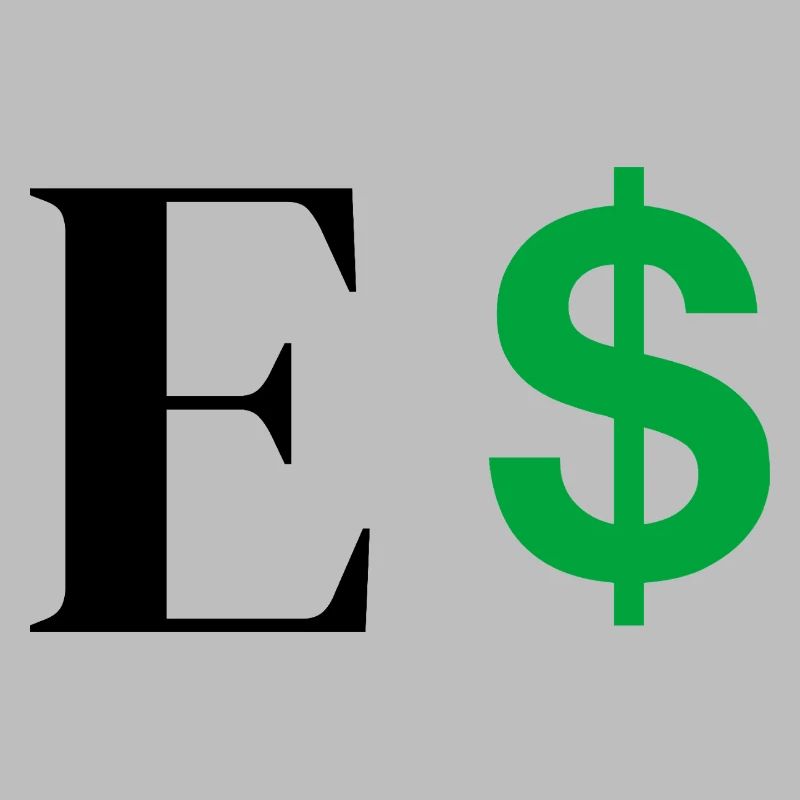 Buchstabe E Dollar