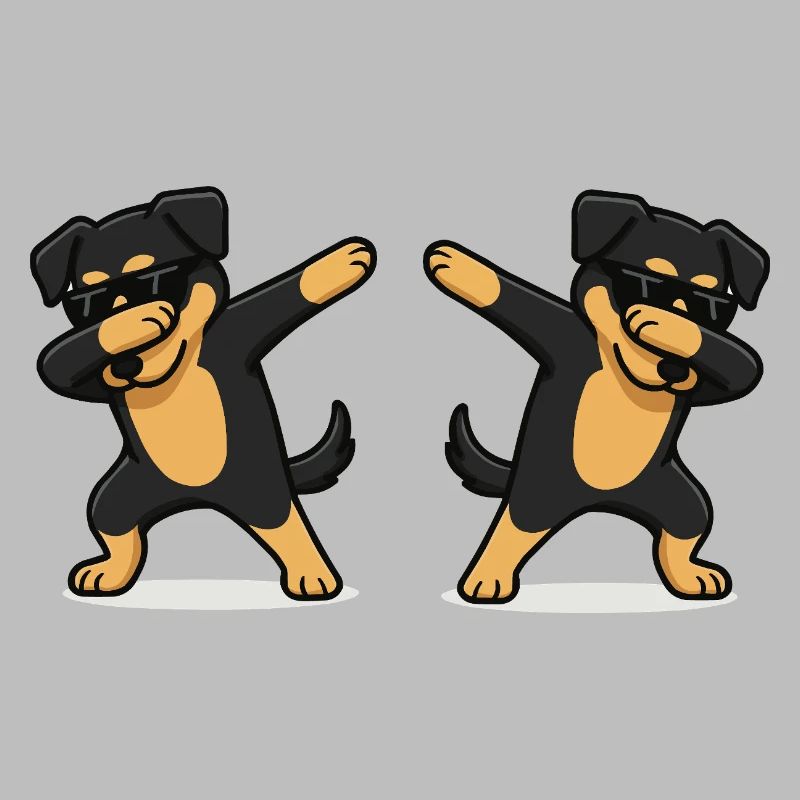 Dog Comic Dabbing 2