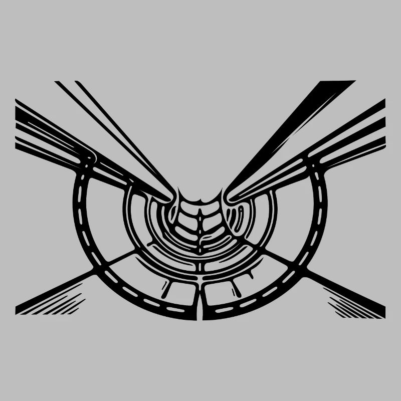 Geometric Lines Hull Circle View