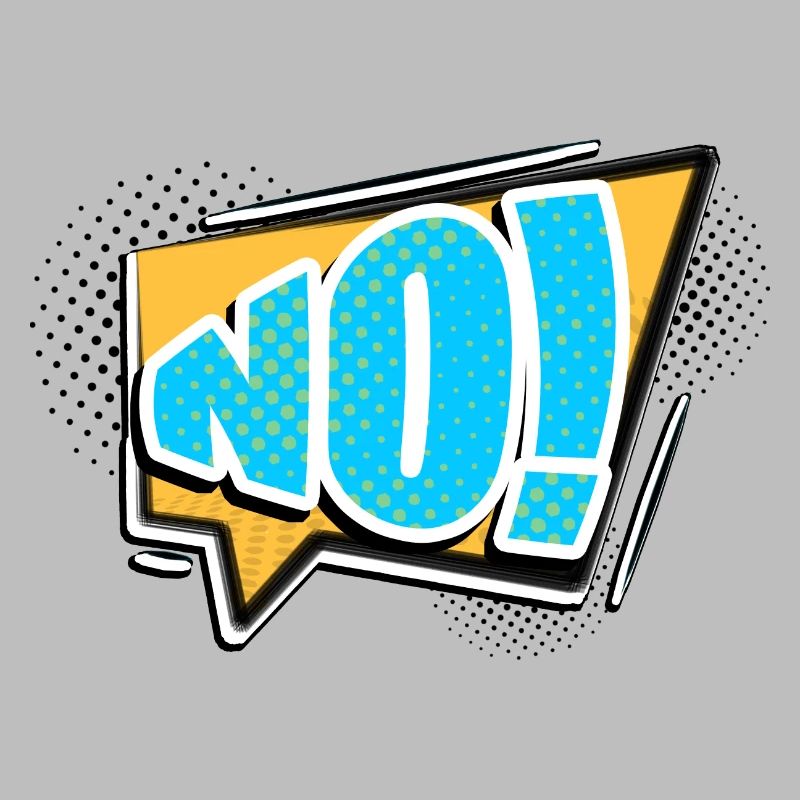 Nein! Comic Style Bubble Graffiti Schriftzug