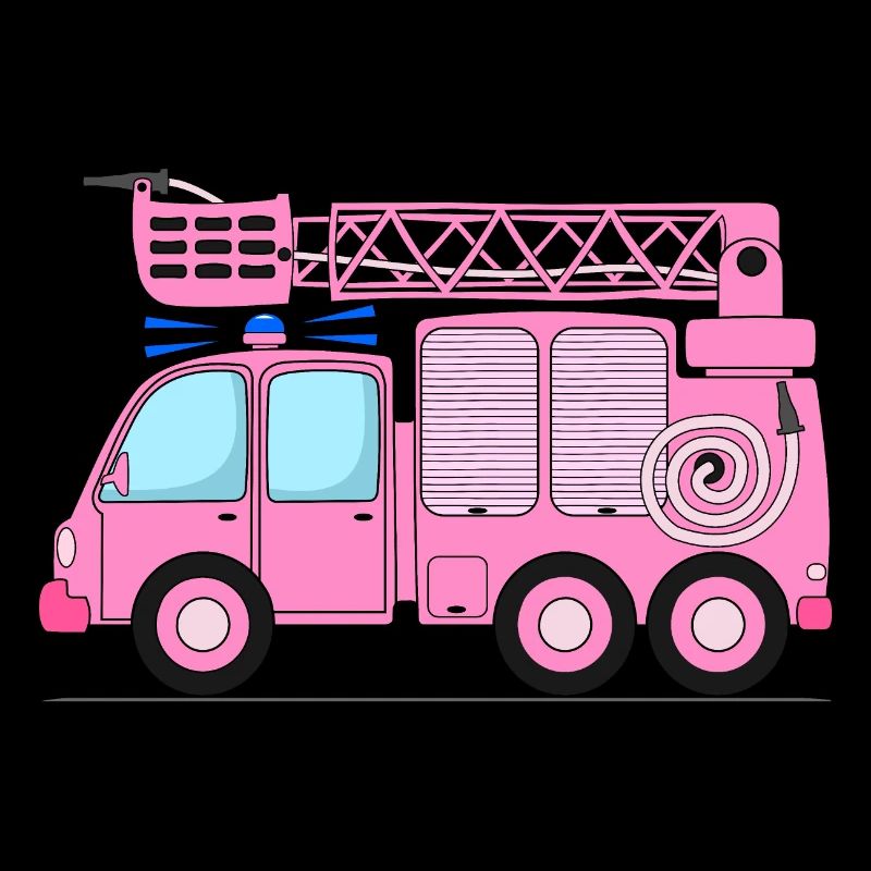 Feuerwehrauto Kinder in Rosa