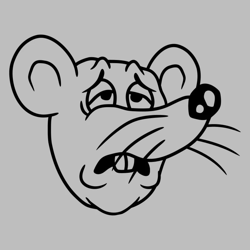 Mouse exhausted sad desperately tired suffering sweet