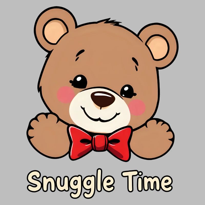 Charmanter Teddybär mit roter Fliege - Snuggle Time