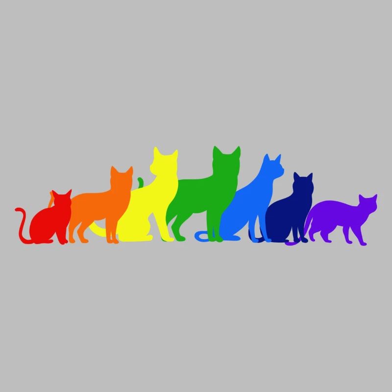 Regenbogen der Katzen