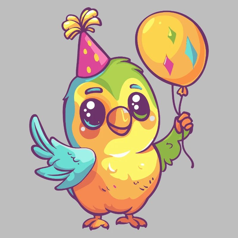 Perroquet anniversaire bébé