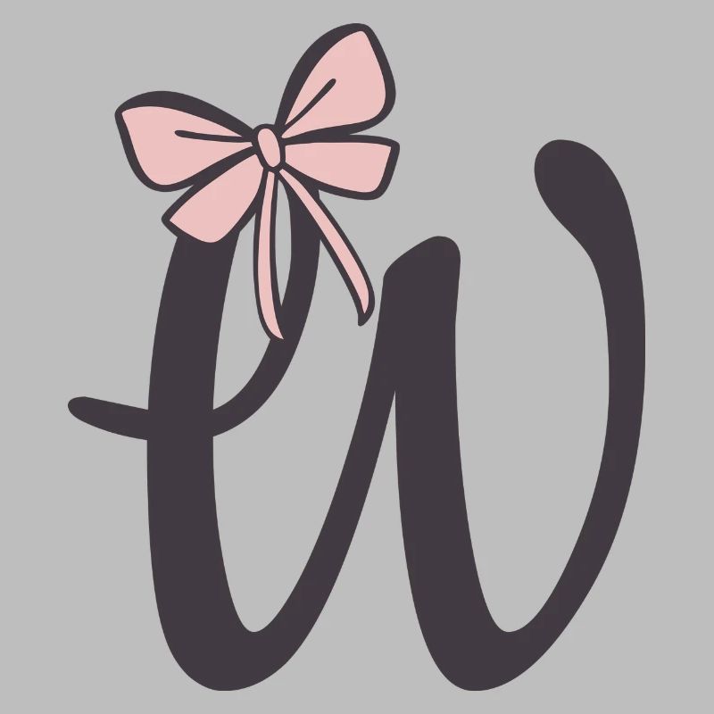 Initial letter W bow
