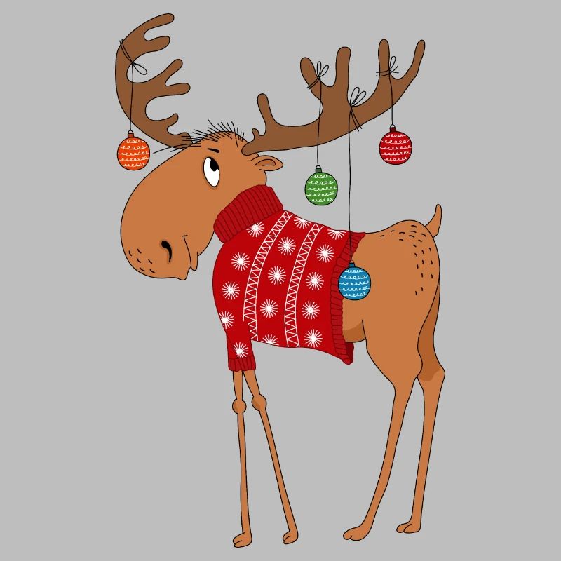 Elch im Pullover