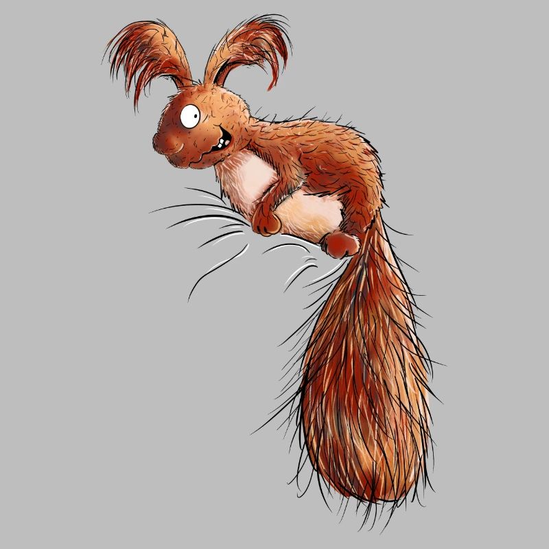 Drolliges Eichhörnchen Wildtier