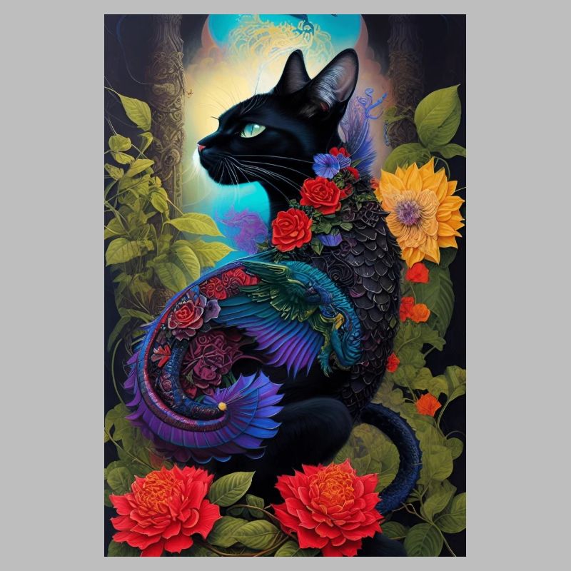 Flower cat