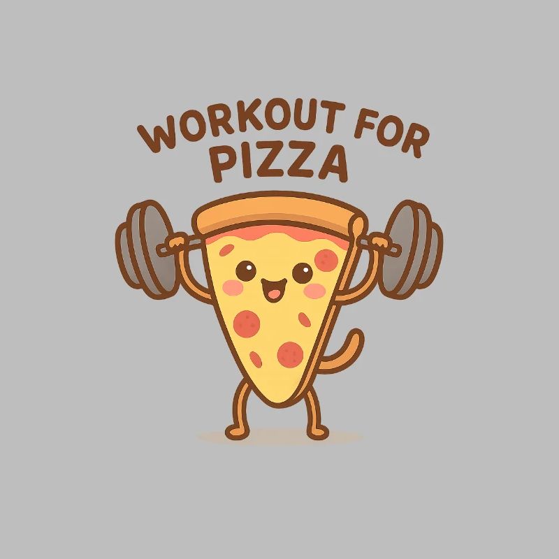 Pizza Workout Motivational Shoe