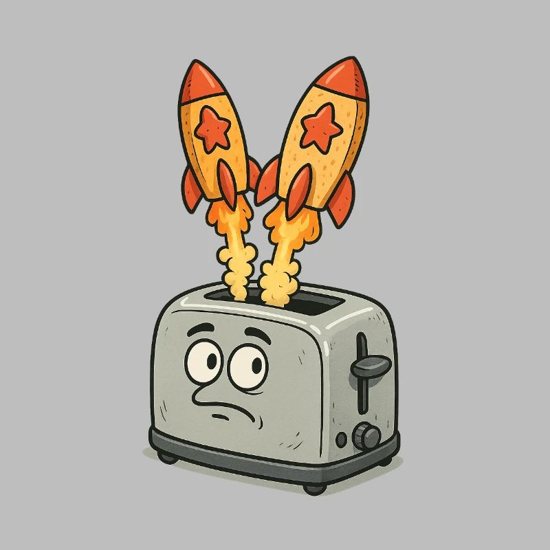 Space rockets in the toaster