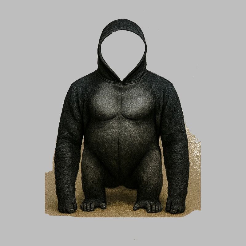 Conception du sweat à capuche Shadow Gorilla