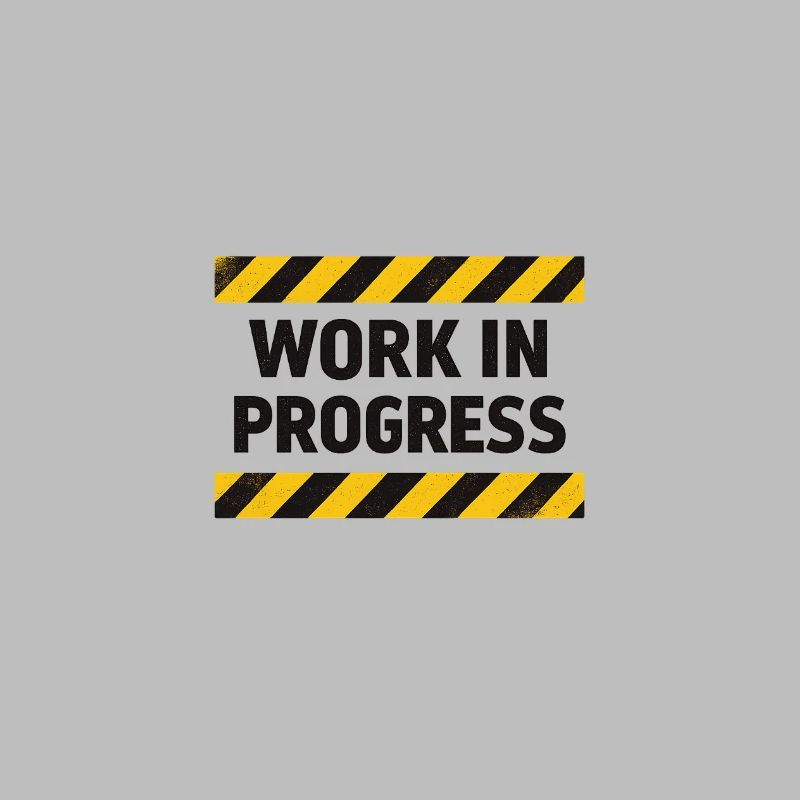 Progrès en cours – bande d’avertissement