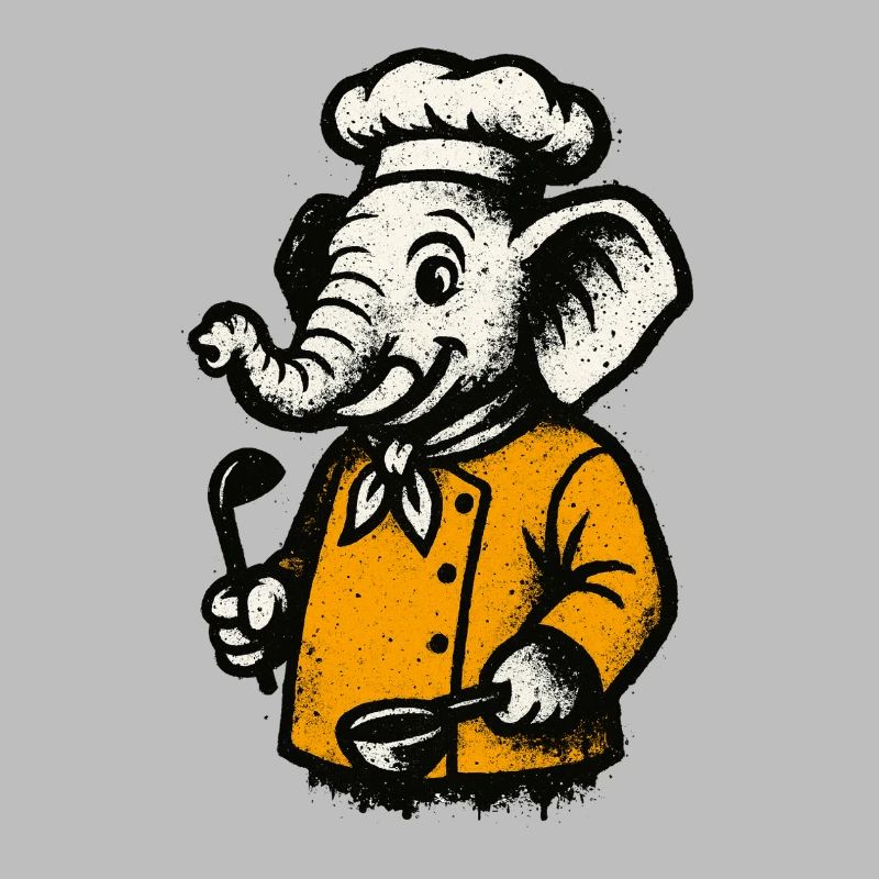 Cuisinier Chef Éléphant
