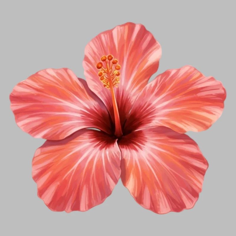 Pink Hibiscus Bloom Splash