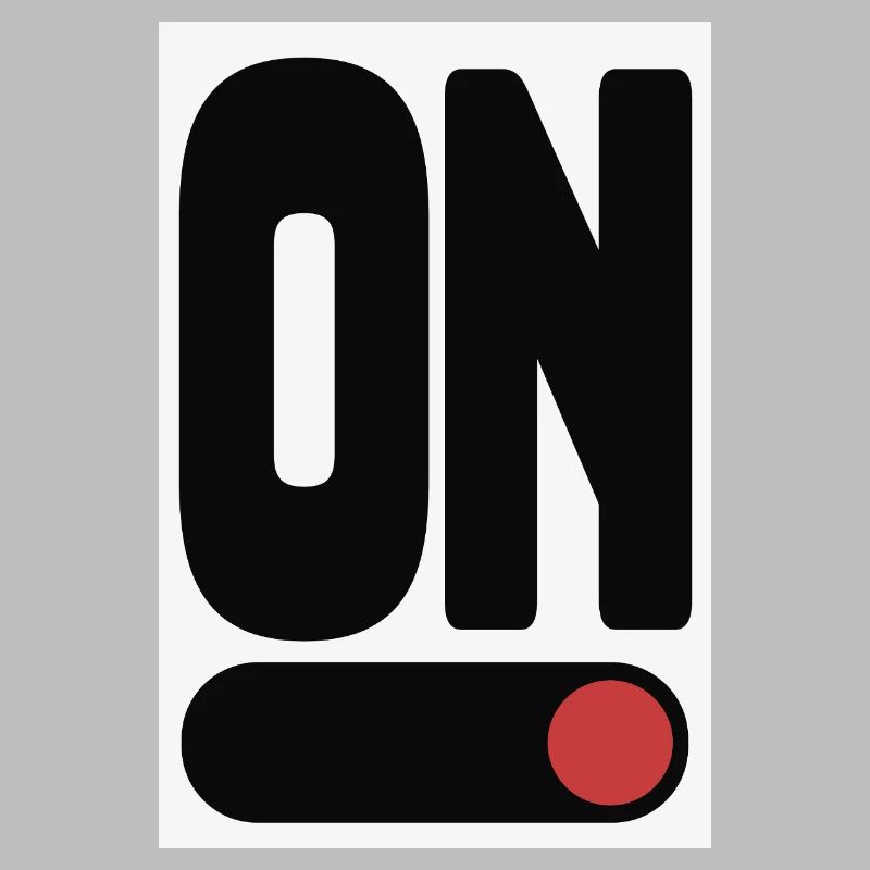 ON Statement Poster Minimal Design
