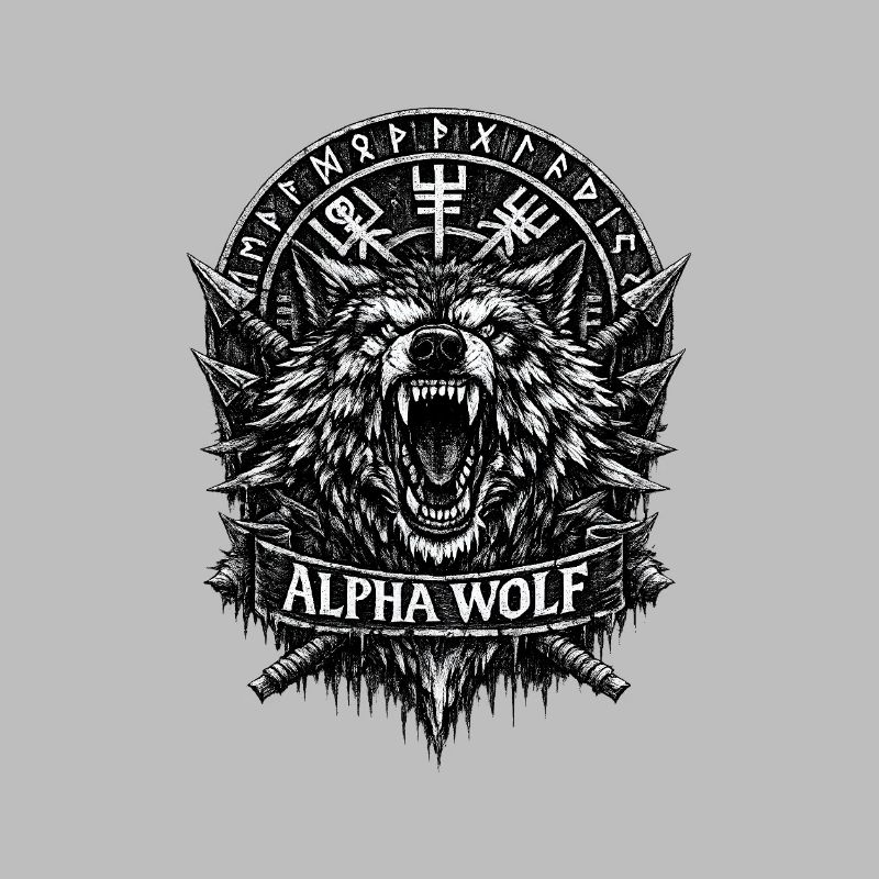 Alpha Wolf Runic Crest