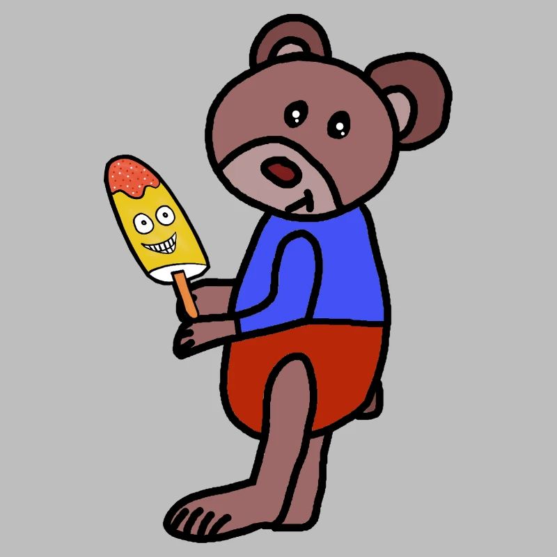 Bär Teddy  Eiskrem  Eis Kind