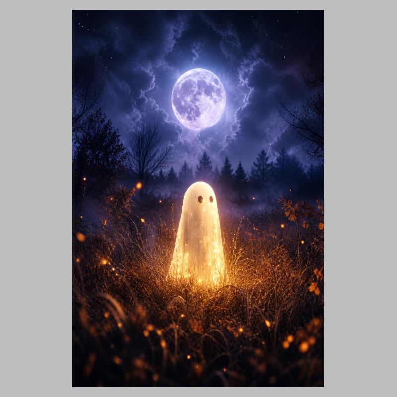 Fantôme au clair de lune dans le Champ des Lanternes