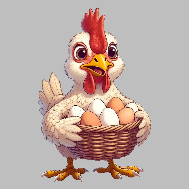 Chicken with egg basket