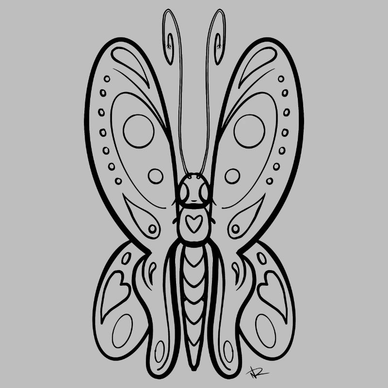 Coloring image butterfly